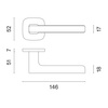 Klamka APRILE PEA ROZETA QR SLIM 7MM SNM - nikiel
