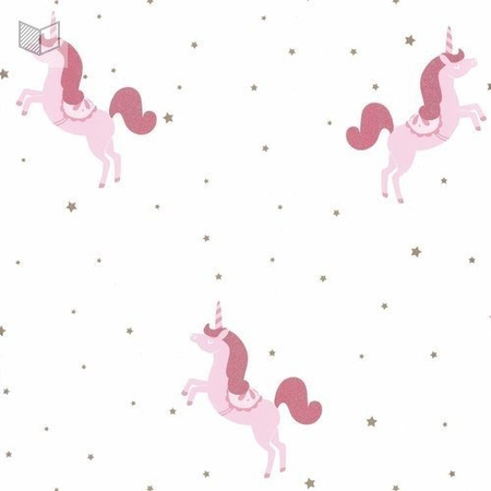 Tapeta Caselio Girl Power - Princess Unicorns GPR100794101