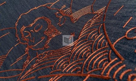 Tapeta Arte Moooi Wallcovering Tokyo Blue - Indigo Macaque MO3001