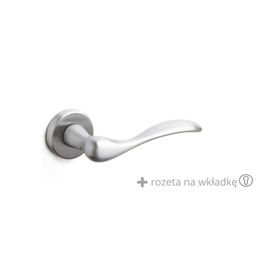 Klamka Olivari Siena chrom satyna + rozeta na wkładkę