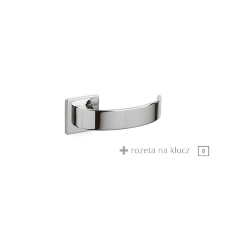 Klamka Olivari Arc chrom + rozeta na klucz