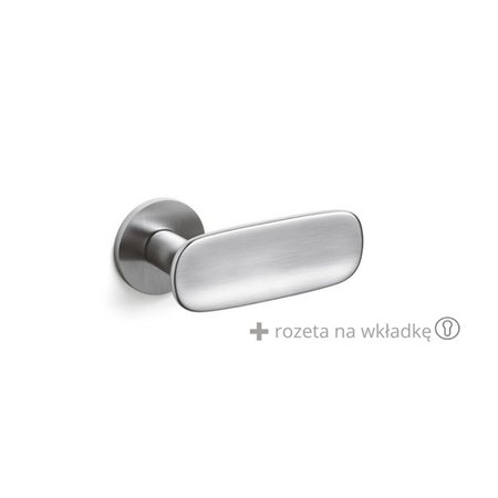 Klamka Olivari Conca chrom satyna + rozeta na wkładkę