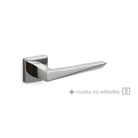 Klamka Olivari Sky Q chrom + rozeta na wkładkę 