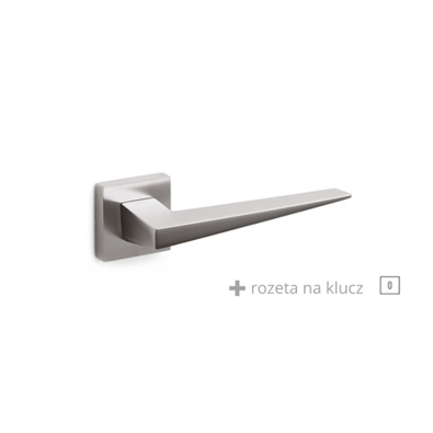Klamka Olivari Denver stal nierdzewna + rozeta na klucz