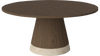 Stolik kawowy Bolia Piro Coffee Table Ø90cm ciemny dąb fornir / trawertyn