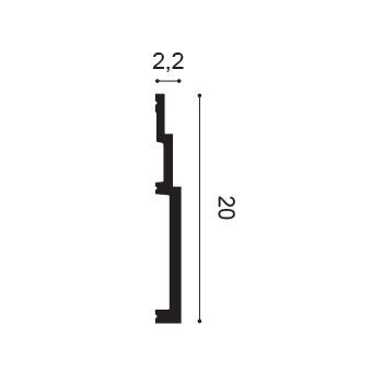 Listwa przypodłogowa Orac Decor SX181