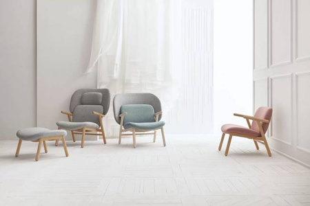 Fotel Bolia Cosh armchair z niskim oparciem London - dust blue