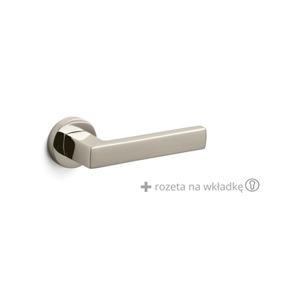 Klamka Olivari Planet nikiel + rozeta na wkładkę