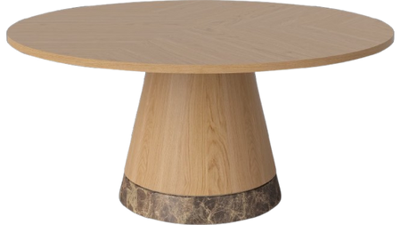 Stolik kawowy Bolia Piro Coffee Table Ø90cm dąb fornir / marmur