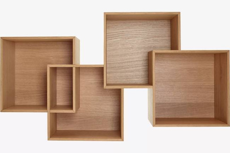 Półka Bolia Quadro 2 Shelf - dąb