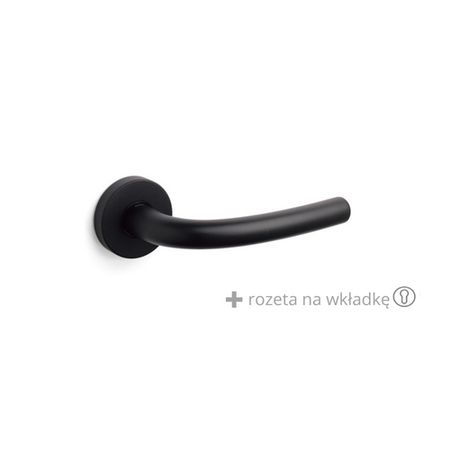 Klamka Olivari Tizianella czarny + rozeta na wkładkę