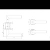 Klamka Griffwerk Lucia CLIP ON smart2lock stal nierdzewna
