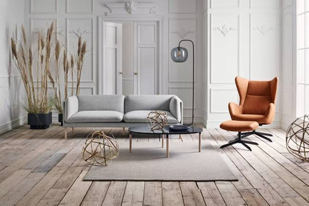 Fotel Bolia Solo na czarnych nogach Ascot - beige
