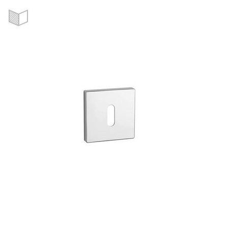 Rozeta APRILE Q SUPER SLIM 5MM LC - chrom polerowany OB