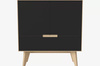 Komoda Bolia New Mood highboard - czarny/dąb bielony