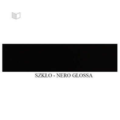 Wstawka M&T do klamek Maximal - szkło nero glossa