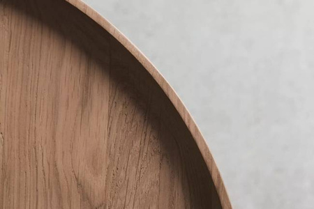 Stolik kawowy Bolia Plateau Coffee Table - Ø61cm - czarny dąb 
