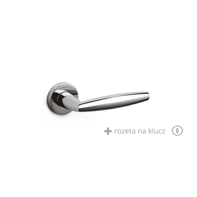 Klamka Olivari Aurelia chrom + rozeta na klucz
