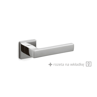 Klamka Olivari Planet Q chrom + rozeta na wkładkę 