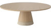 Stolik kawowy Bolia Piro Coffee Table Ø90cm dąb bielony fornir / trawertyn