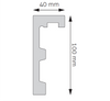 Listwa karniszowa Creativa LK-01M