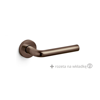 Klamka Olivari Raffaella brąz satyna + rozeta na wkładkę