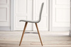 Krzesło Bolia Beaver dining chair - czarny laminat/dąb bielony olejowany