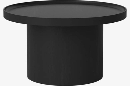 Stolik kawowy Bolia Plateau Coffee Table - Ø74cm - czarny dąb