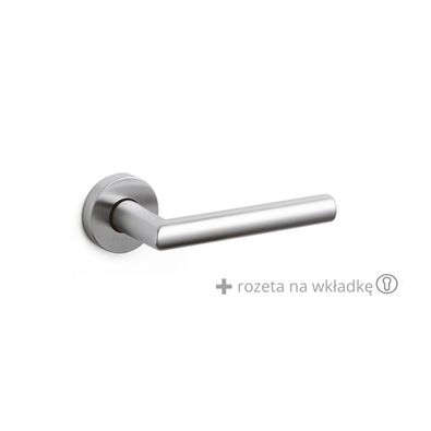 Klamka Olivari Serenella chrom satyna + rozeta na wkładkę