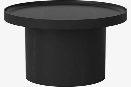 Stolik kawowy Bolia Plateau Coffee Table - Ø61cm - czarny dąb 