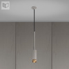 Lampa wisząca Buster + Punch Exhaust linear szary/złoty