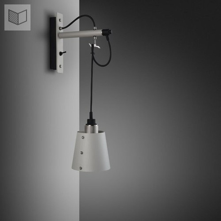 Kinkiet Buster+Punch Hooked Wall - mały szary/srebrny