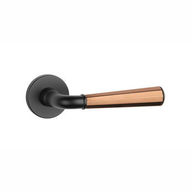 Klamka Aprile Marigold Slim R 7mm - czarny/miedź