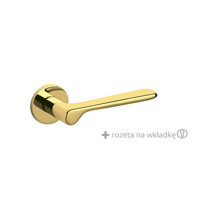 Klamka Olivari Plume złoty + rozeta na wkładkę
