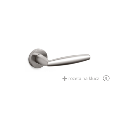 Klamka Olivari Aurelia stal nierdzewna + rozeta na klucz