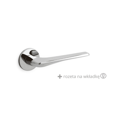 Klamka Olivari Twist chrom + rozeta na wkładkę