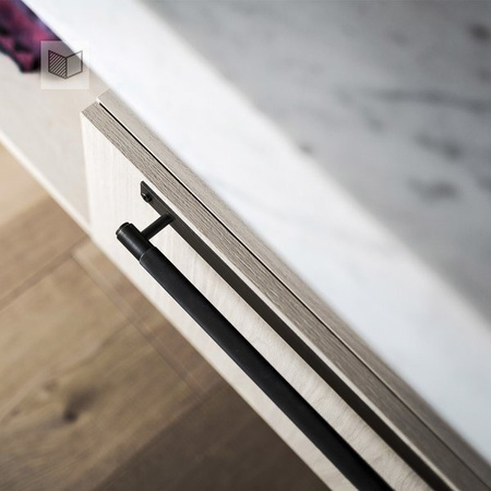 Uchwyt meblowy Buster+Punch Pull Bar Plate Cross - czarny L-36cm