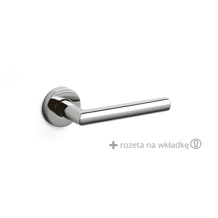 Klamka Olivari Serenella chrom + rozeta na wkładkę