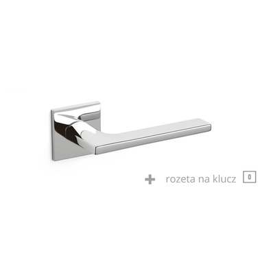 Klamka Olivari Lotus Q chrom + rozeta na klucz