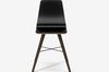 Krzesło Bolia Beaver dining chair - czarny laminat/dąb przydymiony