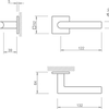 Klamka Tupai - 4200/202 5SQ czarny