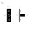 Uchwyt meblowy Buster+Punch Knob Linear Plate - czarny