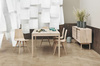 Krzesło Bolia Beaver dining chair - czarny laminat/dąb bielony olejowany