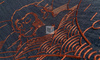 Tapeta Arte Moooi Wallcovering Tokyo Blue - Indigo Macaque MO3001