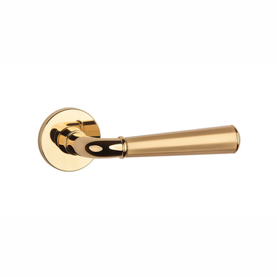 Klamka Aprile Marigold Slim R 7mm - złoty polerowany/złoty mat