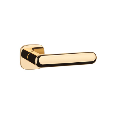 Klamka APRILE OLEA ROZETA QR SLIM 7MM LG - złoty polerowany