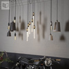 Lampa wisząca Buster + Punch Hooked 6.0 Mix grafitowa/srebrna