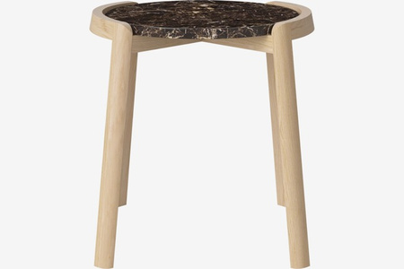 Stolik kawowy Bolia Mix Coffee table Ø46cm - brązowy marmur