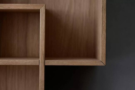 Półka Bolia Quadro 2 Shelf - dąb bielony