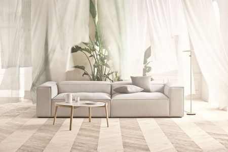 Stolik kawowy Bolia Mix Coffee table Ø46cm - beżowy travertine